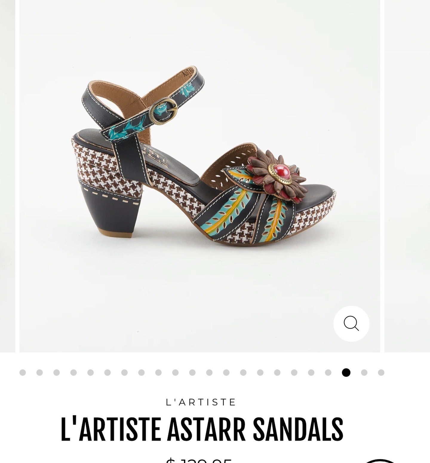 L'ARTISTE ASTARR SANDALS/CAMEL