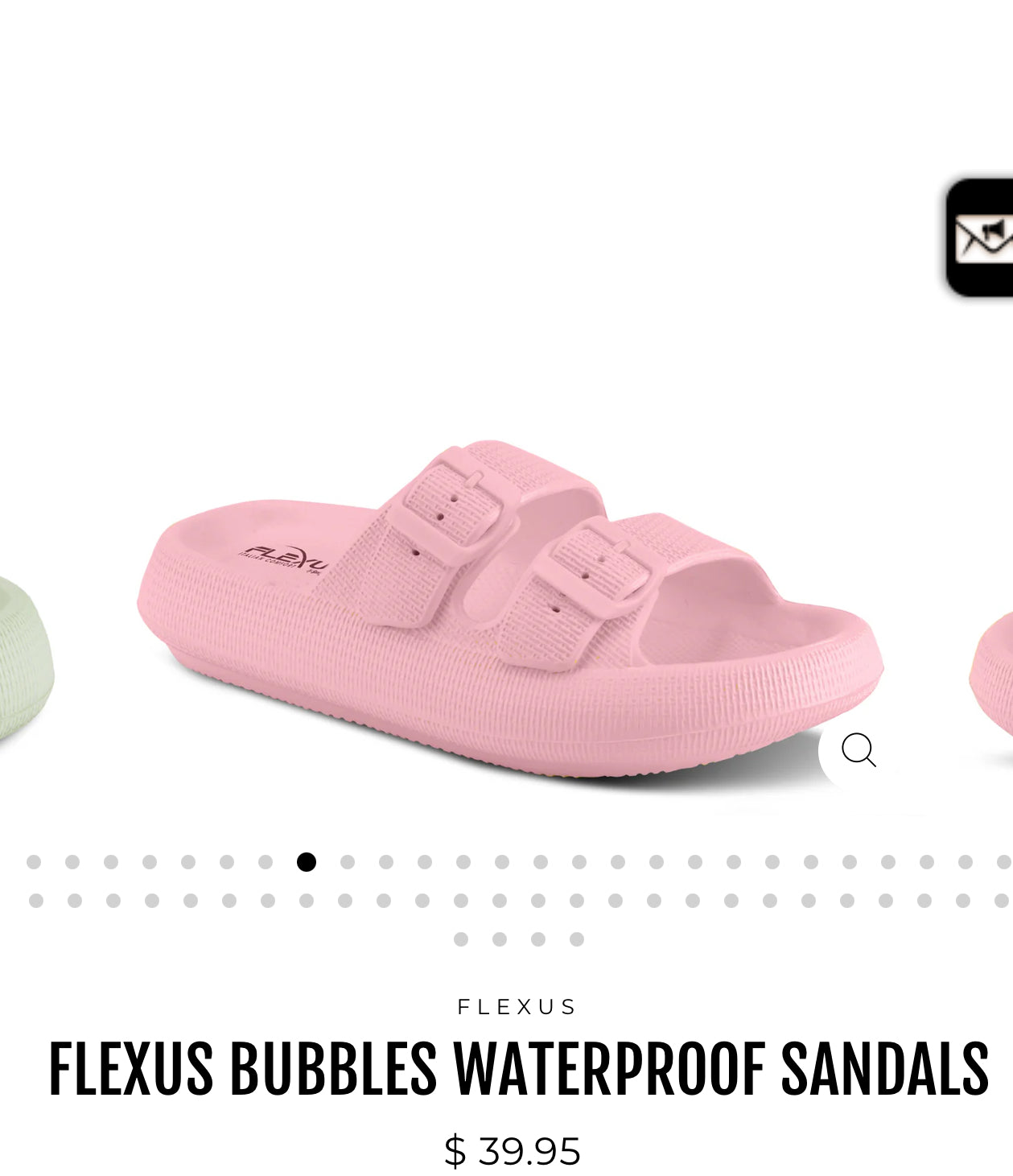 Flexes Bubbles Waterproof Sandals Light Pink