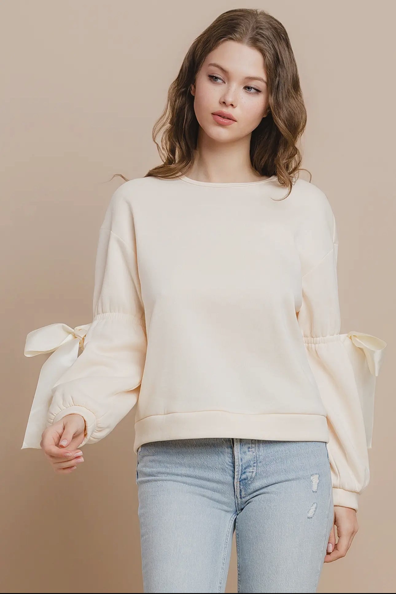 Bow Detail Sweatshirt