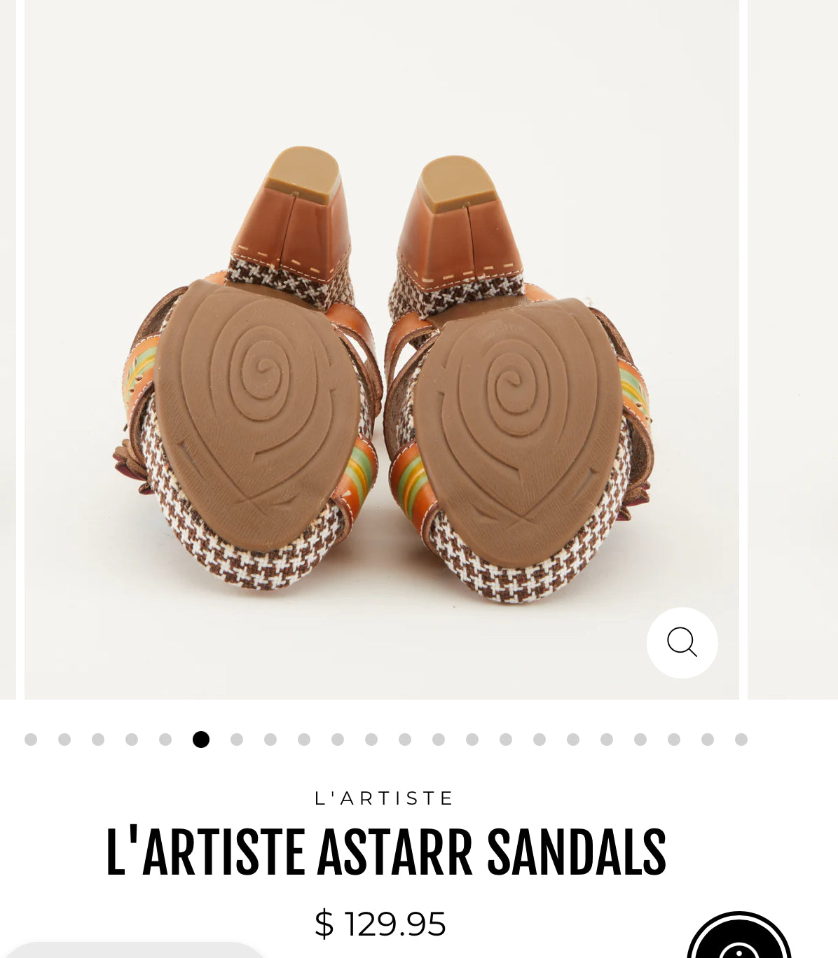 L'ARTISTE ASTARR SANDALS/CAMEL