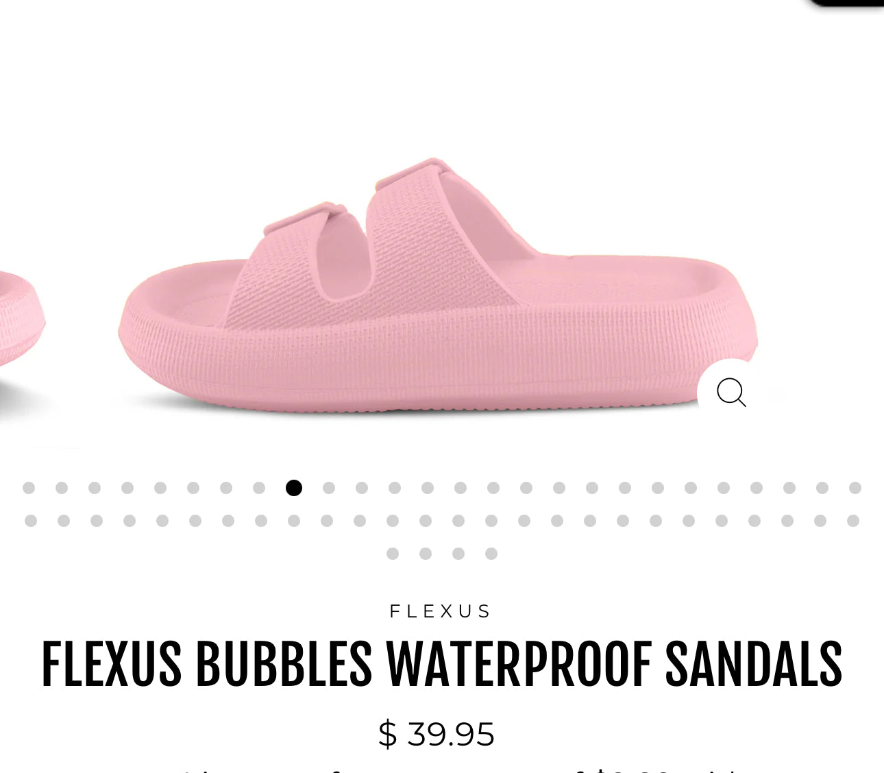 Flexes Bubbles Waterproof Sandals Light Pink