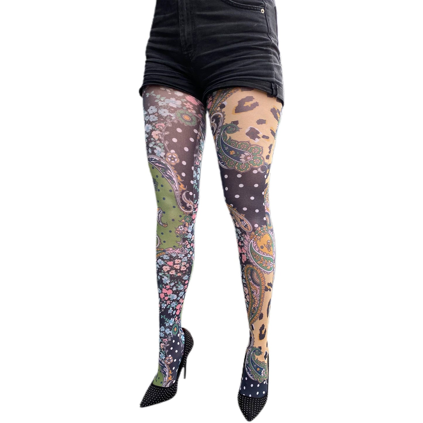 Wild Patterned Tights For Women Malka Chic