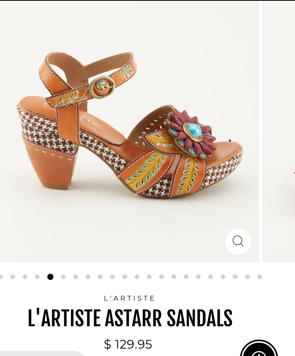 L'ARTISTE ASTARR SANDALS/CAMEL