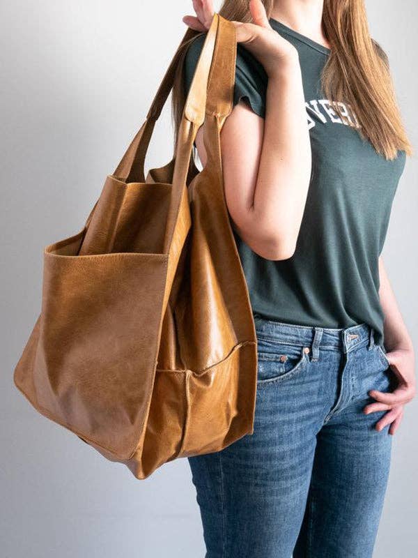 Split-Joint Tote Bags Handbags