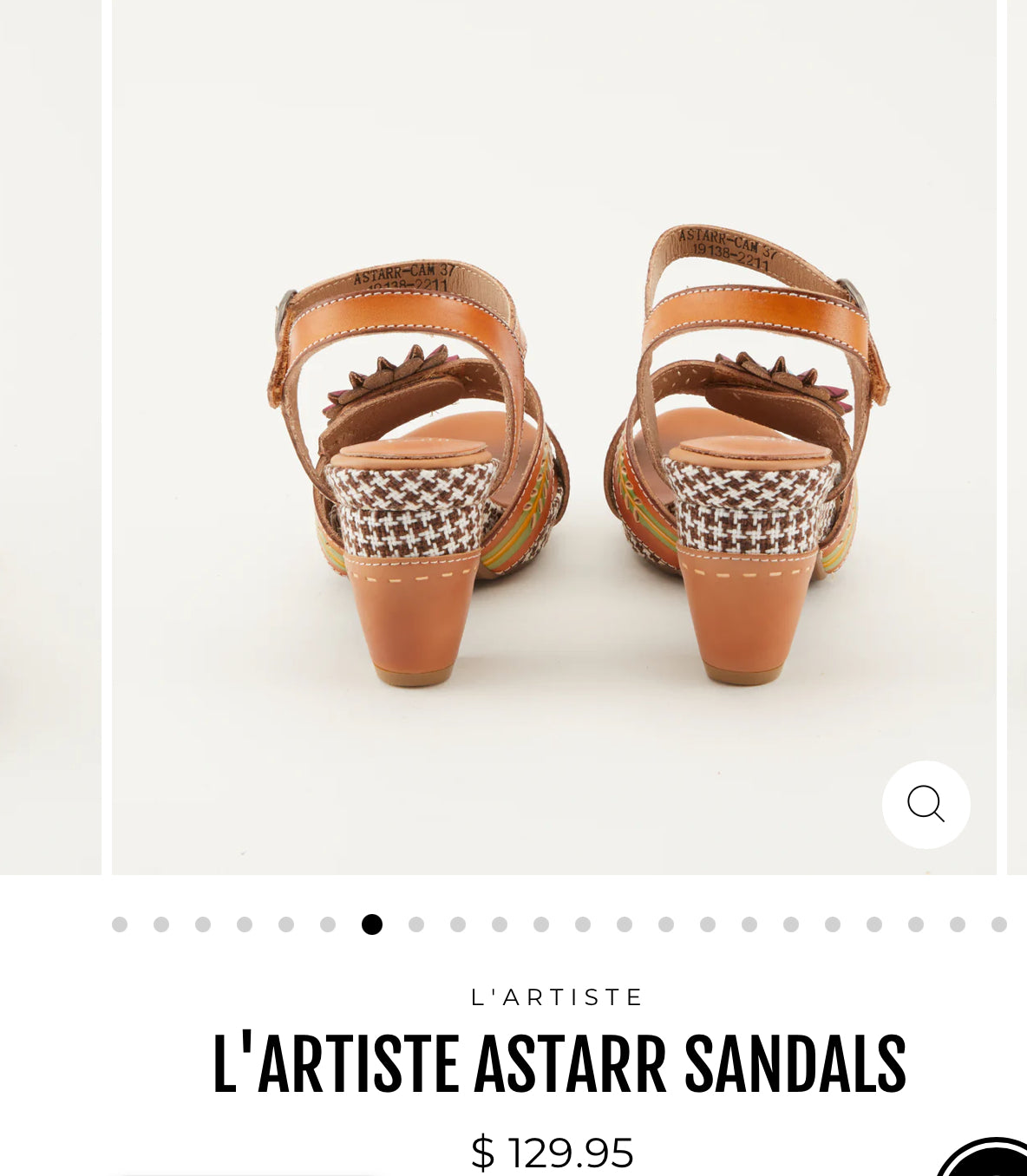 L'ARTISTE ASTARR SANDALS/CAMEL