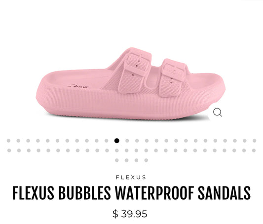 Flexes Bubbles Waterproof Sandals Light Pink