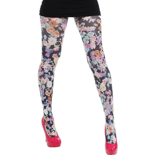 Floral Patterned Tights Garden For All Women