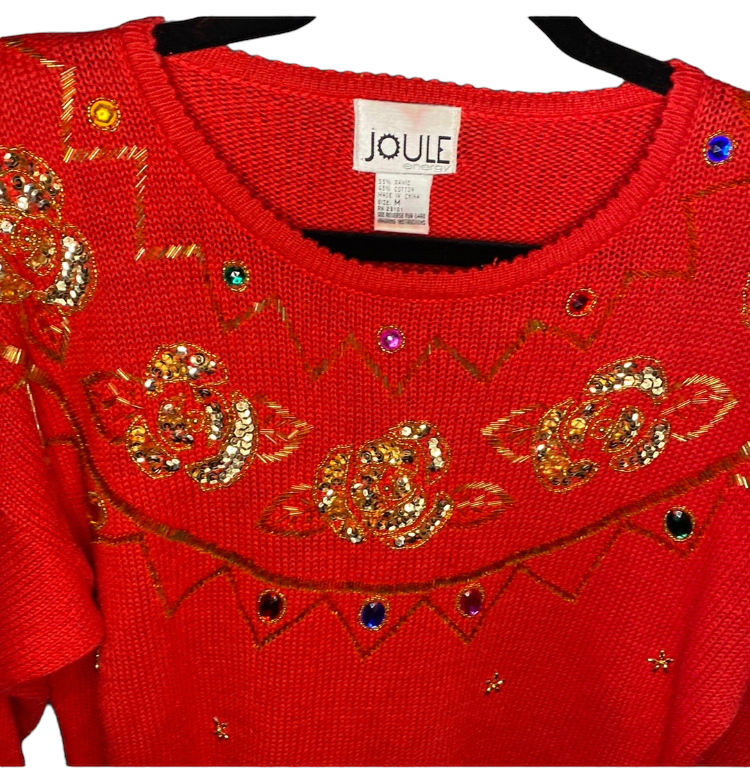 Joule Red Vintage Sweater